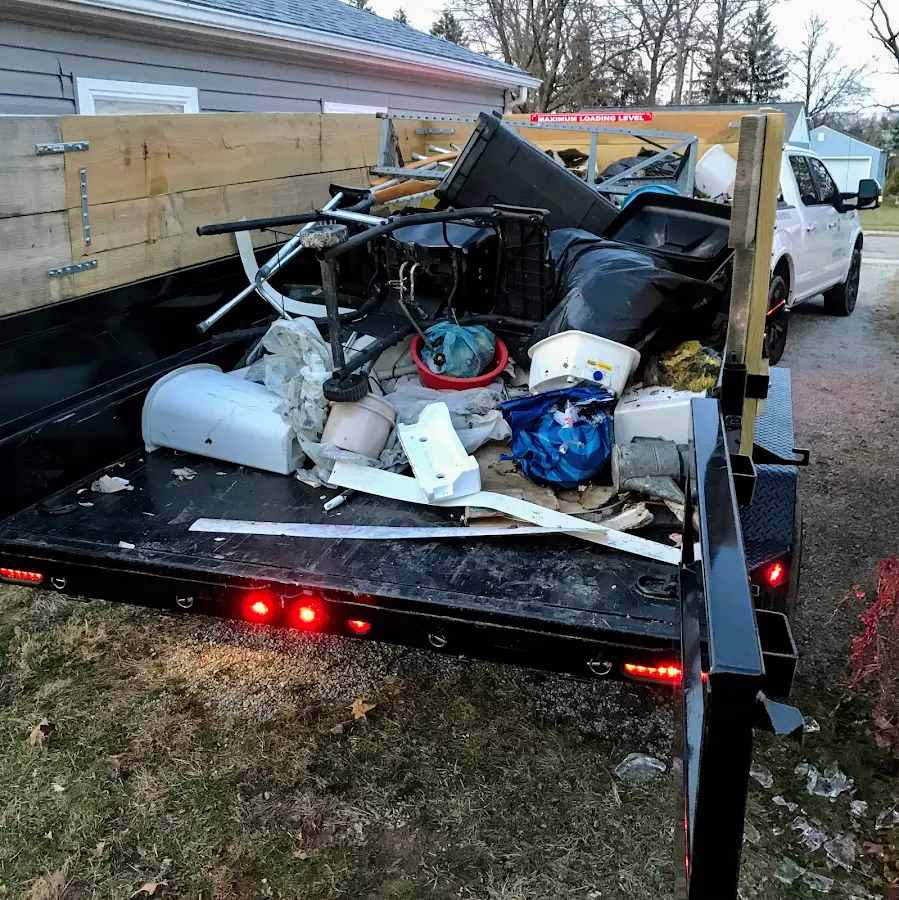 Roll-off dumpster delivered to a residential driveway in Norcross
